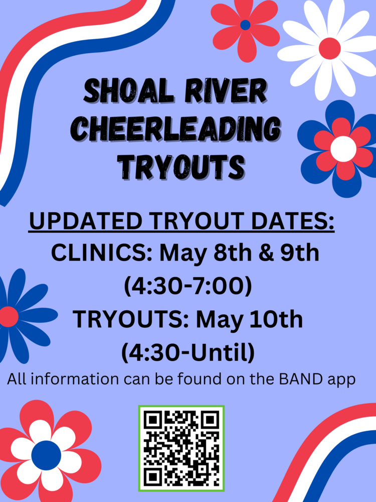 UPDATED Cheerleading Tryouts For 2023-2024 School Year | Shoal River ...