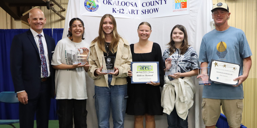 Congratulations to the Winners of the 2023 Okaloosa County K-12 Student Art Show