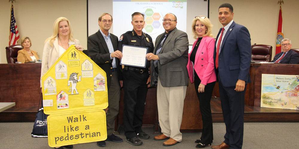 Pedestrian Safety Month Poster Competition Winners Recognized