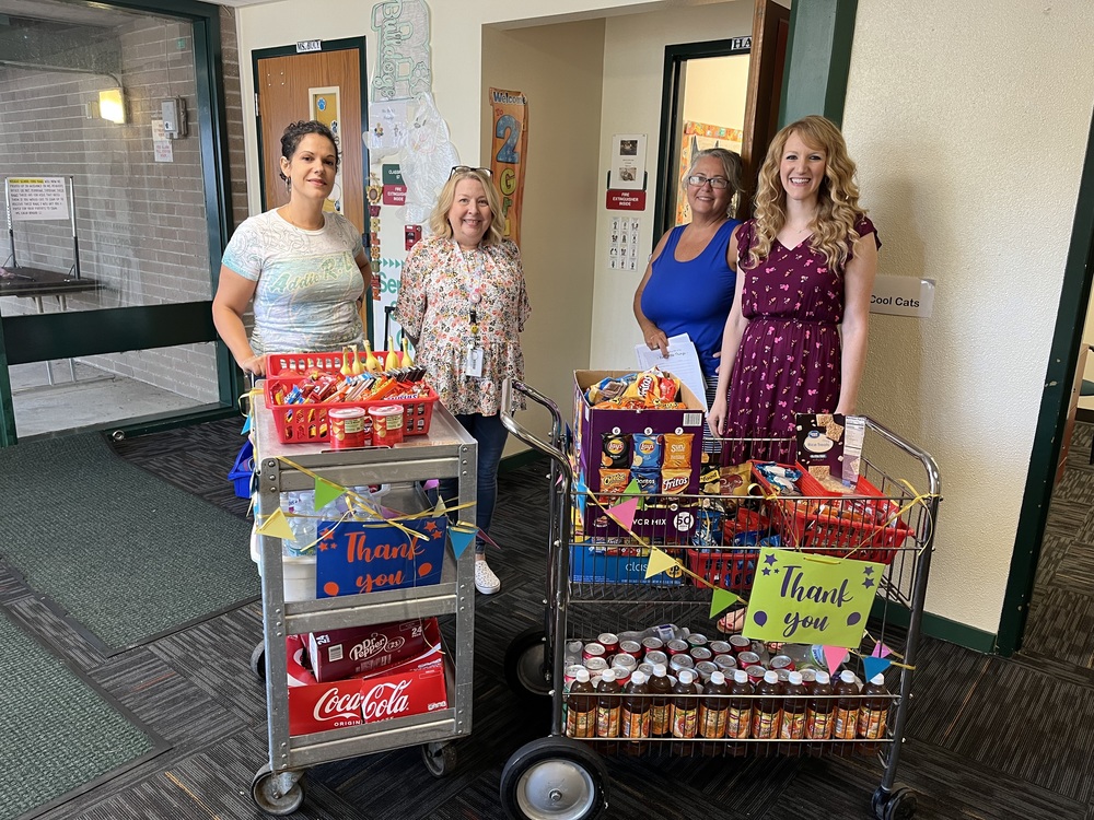 PTO members with snacks