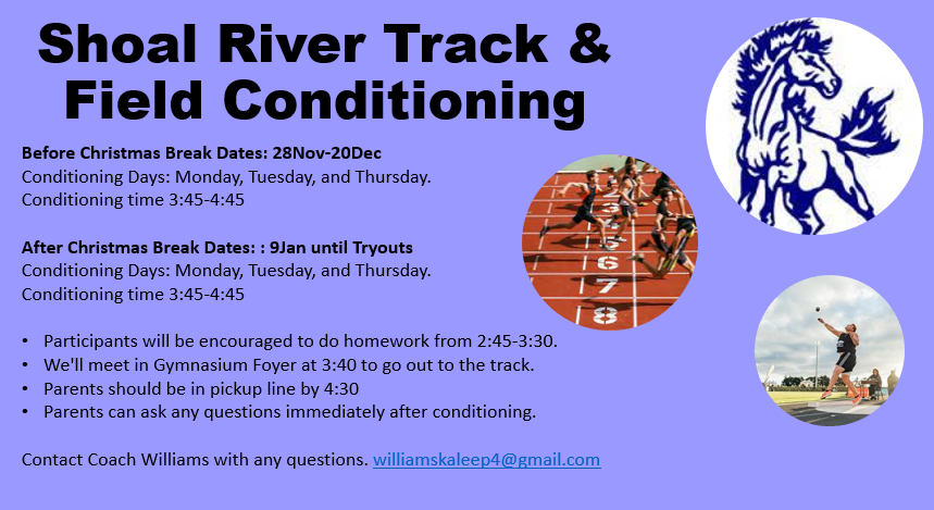 Track & Field Conditioning Flyer
