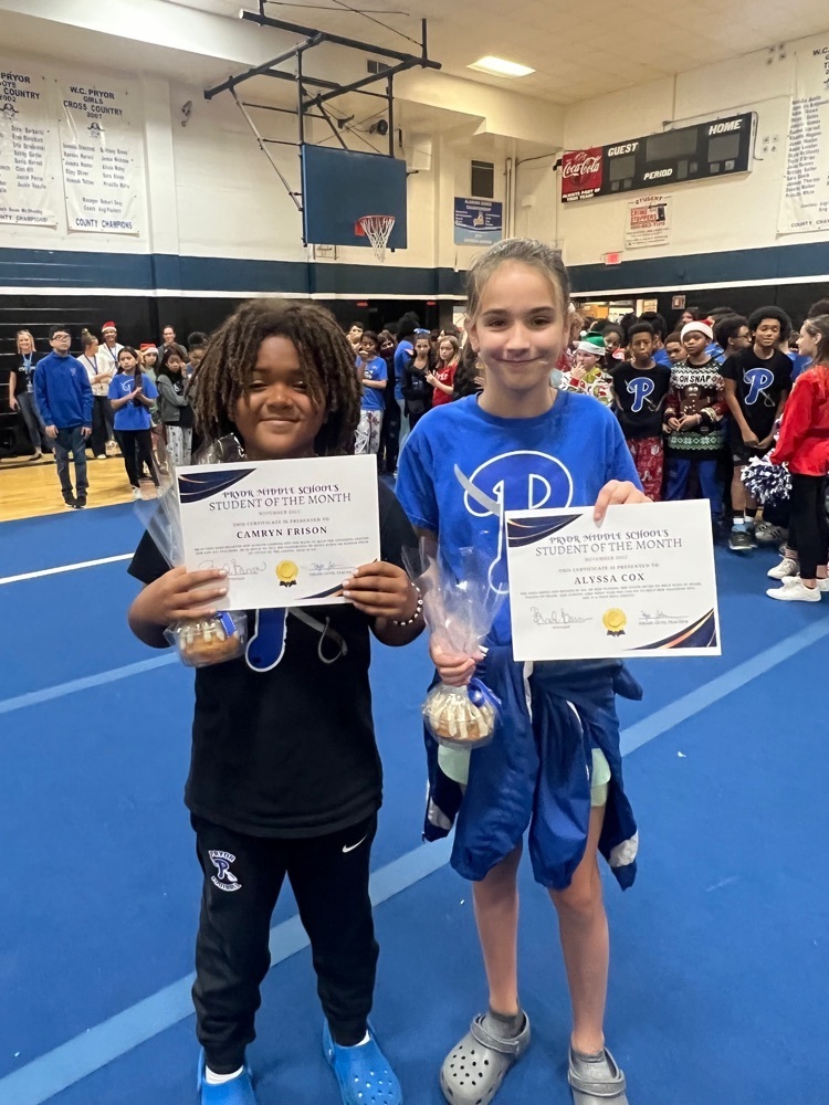 6th Grade Students of the Month