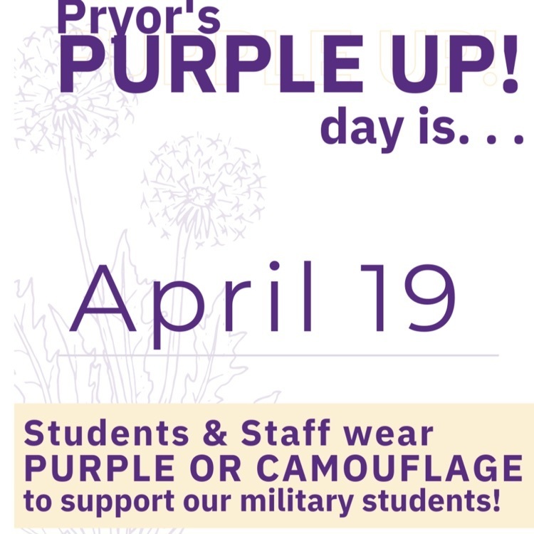Purple Up Day is April 19th! 
