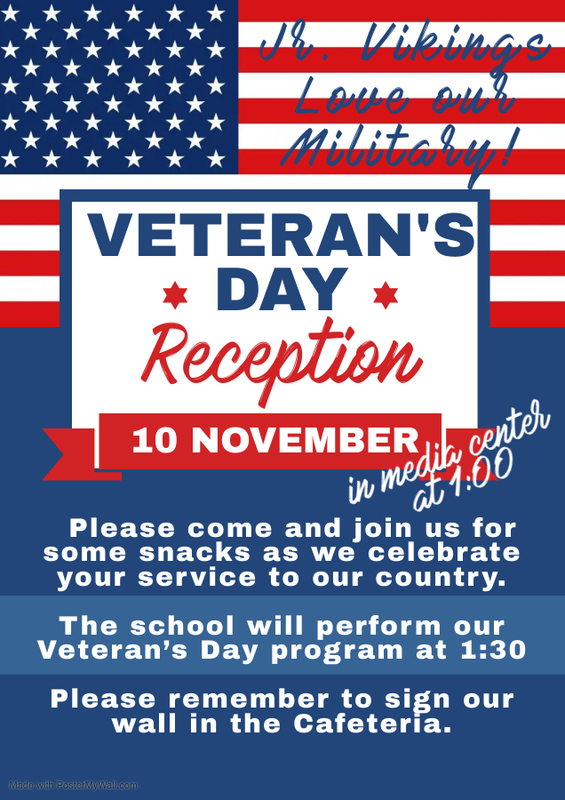 Veteran's Day Recption