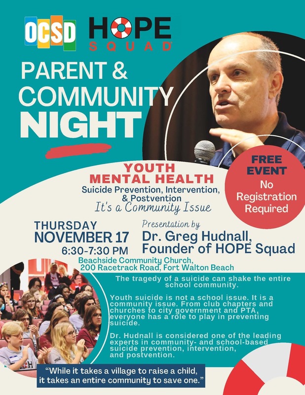 Hope Squad Parent and Community Night 