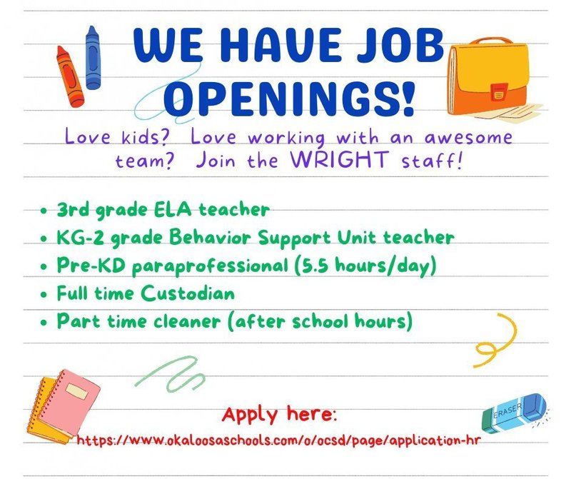 Join the Wright Staff