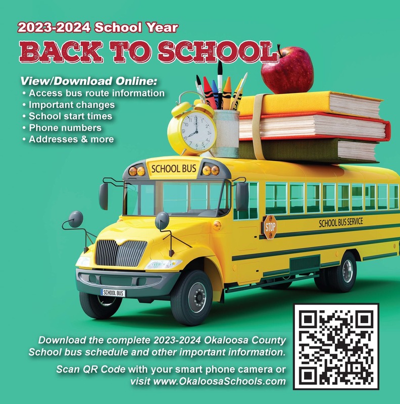 Okaloosa County School District Transportation Department Releases School Bus Schedule