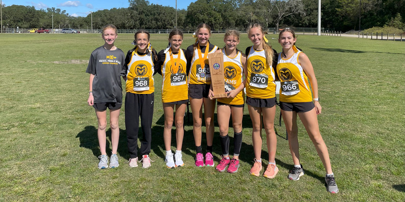 Ruckel Middle School Girls Cross Country Champions