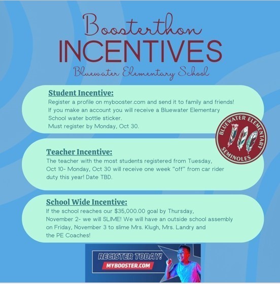 Boosterthon Incentives